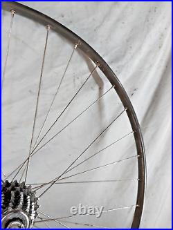 Campagnolo Record Rear 700c Road Bike Wheel 130mm 32S PV Mavic Tubular Ships USA