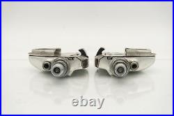 Campagnolo Record Sgr 1 Clipless Pedals Vintage Spd Road Bike Old Bicycle Silver