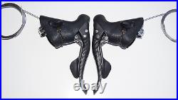 Campagnolo Record Shifter Set Shifters Carbon Levers 2/3x10 Speed + Shift Cables