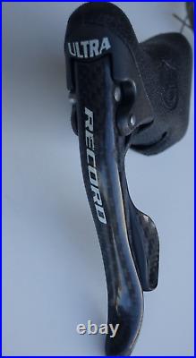 Campagnolo Record Shifter Set Shifters Carbon Levers 2/3x10 Speed + Shift Cables