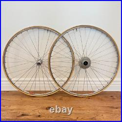Campagnolo Record Super Champion Comp Road Bike Wheelset 700c 6 Speed Vintage