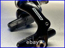 Campagnolo Record Titanium Black Vintage Road Bicycle Rim Brake Calipers