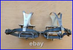 Campagnolo Record Track Pedals, Cinelli Toe Clips, Binda Straps, New Take-Offs