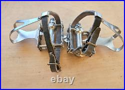 Campagnolo Record Track Pedals, Cinelli Toe Clips, Binda Straps, New Take-Offs