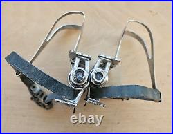 Campagnolo Record Track Pedals, Cinelli Toe Clips, Binda Straps, New Take-Offs