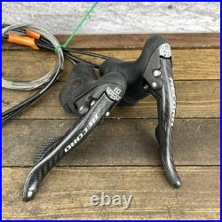 Campagnolo Record Triple Shifters 10 Speed Ergopower Carbon Fiber Shift Levers Campagnolo Record Triple Shifters 10 Speed Ergopower Carbon Fiber Shift Levers