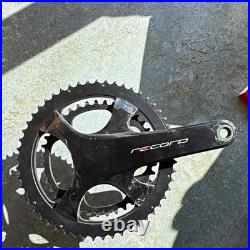 Campagnolo Record Ultra-Torque Carbon Road Crankset 172.5mm Double 53/39T Black