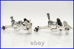 Campagnolo Record Vintage Brake Calipers Dual Pivot 90s Road Bicycle Old Silver