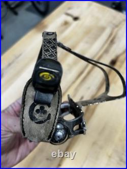 Campagnolo Record Vintage Pedals With Colnago Straps And Toe Clips