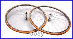 Campagnolo Record Wheel Set with Orange Continental Sew Ups Tires Sprint 250S