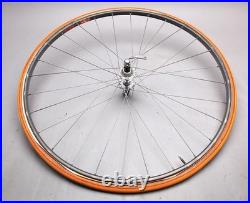 Campagnolo Record Wheel Set with Orange Continental Sew Ups Tires Sprint 250S