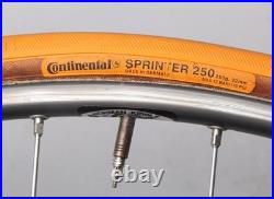 Campagnolo Record Wheel Set with Orange Continental Sew Ups Tires Sprint 250S
