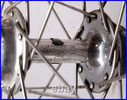 Campagnolo Record Wheel Set with Orange Continental Sew Ups Tires Sprint 250S