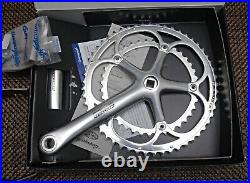 Campagnolo Record crankset polished 53-39 rings 10sp. 172.5mm arms. NIB NOS