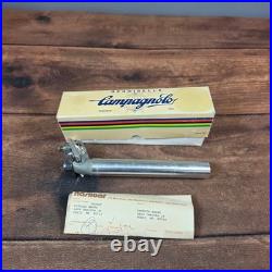 Campagnolo Seatpost Road 27.2 Silver Good Vintage Italian Reggisella Boxed