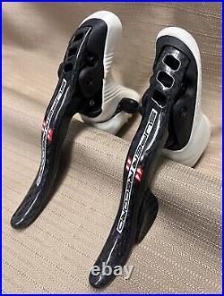 Campagnolo Super Record 11 Ergopower Shifters, White Hoods, 2015+ A, Excellent