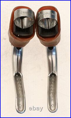 Campagnolo Super Record 4062 Brake Levers Gum Hoods Shield Logo Vintage 1980's