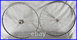 Campagnolo Super Record 700c Road Bike Wheel Set Campy Italy Tubular USA Shipper