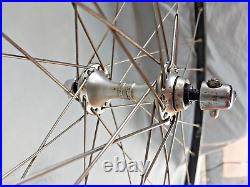 Campagnolo Super Record 700c Road Bike Wheel Set Campy Italy Tubular USA Shipper