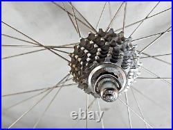 Campagnolo Super Record 700c Road Bike Wheel Set Campy Italy Tubular USA Shipper