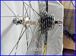 Campagnolo Super Record 700c Road Bike Wheel Set Campy Italy Tubular USA Shipper