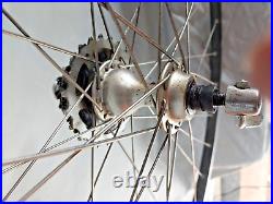 Campagnolo Super Record 700c Road Bike Wheel Set Campy Italy Tubular USA Shipper