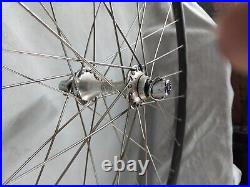 Campagnolo Super Record 700c Road Bike Wheel Set Campy Italy Tubular USA Shipper