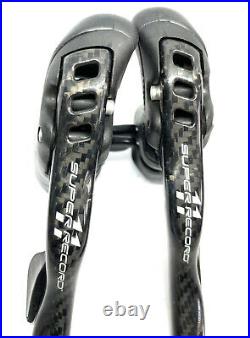 Campagnolo Super Record Carbon Fiber 11 Speed Shifters Road Bike Campy