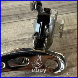 Campagnolo Super Record Clamp Front Derailleur Black Pivots 1980s 3 Hole