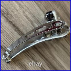 Campagnolo Super Record Clamp Front Derailleur Black Pivots 1980s 3 Hole