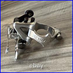 Campagnolo Super Record Clamp Front Derailleur Black Pivots 1980s 3 Hole