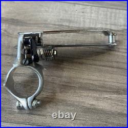Campagnolo Super Record Clamp Front Derailleur Black Pivots 1980s 3 Hole