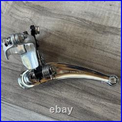 Campagnolo Super Record Clamp Front Derailleur Black Pivots 1980s 3 Hole
