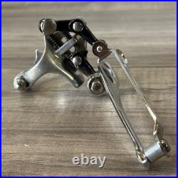 Campagnolo Super Record Clamp Front Derailleur Black Pivots 1980s 3 Hole