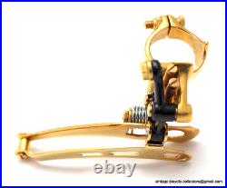 Campagnolo Super Record Clamp-On FRONT DERAILLEUR GOLD PLATED Vintage Race Bike Campagnolo Super Record Clamp-On FRONT DERAILLEUR GOLD PLATED Vintage Race Bike