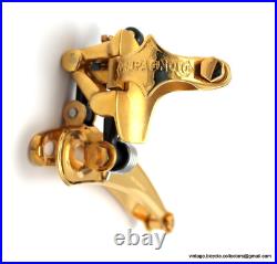 Campagnolo Super Record Clamp-On FRONT DERAILLEUR GOLD PLATED Vintage Race Bike Campagnolo Super Record Clamp-On FRONT DERAILLEUR GOLD PLATED Vintage Race Bike