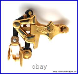Campagnolo Super Record Clamp-On FRONT DERAILLEUR GOLD PLATED Vintage Race Bike Campagnolo Super Record Clamp-On FRONT DERAILLEUR GOLD PLATED Vintage Race Bike