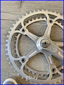 Campagnolo Super Record Crankset Double 52-42 Tooth 170 Arms Record Caps