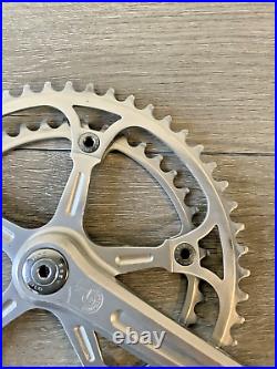 Campagnolo Super Record Crankset Double 52-42 Tooth 170 Arms Record Caps