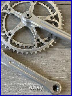 Campagnolo Super Record Crankset Double 52-42 Tooth 170 Arms Record Caps