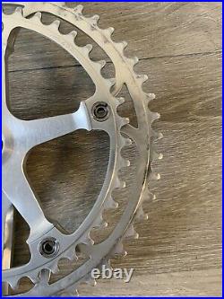 Campagnolo Super Record Crankset Double 52-42 Tooth 170 Arms Record Caps