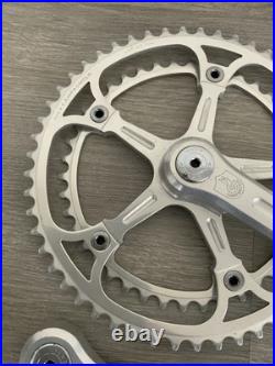 Campagnolo Super Record Crankset Double 52-42 Tooth 170 MM Arms Record Caps