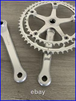 Campagnolo Super Record Crankset Double 52-42 Tooth 170 MM Arms Record Caps