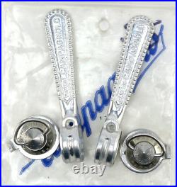 Campagnolo Super Record Down Tube Shifter Set w STAINLESS STEEL Shifters NOS