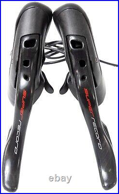 Campagnolo Super Record EPS 2x 12s Carbon Road Bike Shifters & Brake Calipers TT