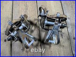 Campagnolo Super Record Pedals 9/16 X 20 Vintage Bike Bicycle Road Pedals Italy