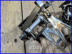 Campagnolo Super Record Pedals 9/16 X 20 Vintage Bike Bicycle Road Pedals Italy