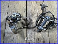 Campagnolo Super Record Pedals 9/16 X 20 Vintage Bike Bicycle Road Pedals Italy