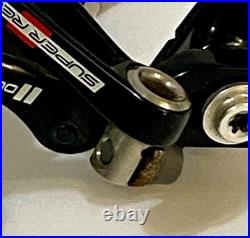 Campagnolo Super Record Rim Brake, Front and Rear Pair, Black BR11/SR