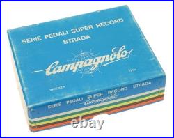 Campagnolo Super Record Strada 4021 Road Pedals 9/16 Titanium Spindle NOS NIB